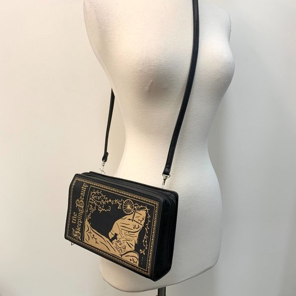 NWT Sleeping Beauty Book Bag Crossbody Clutch - Picture 2 of 7